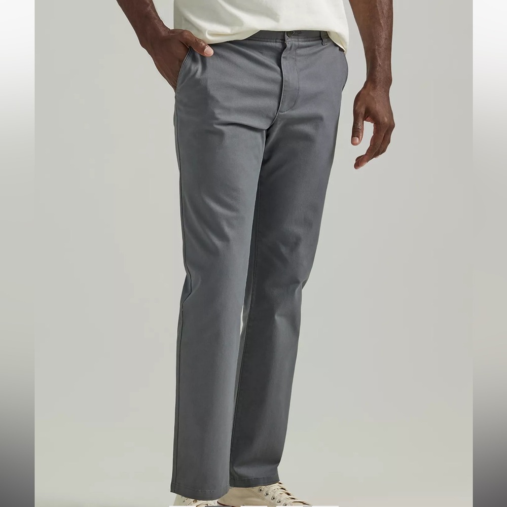 Men's Lee Extreme Comfort Slim Fit Pants Gray Sz 32X34 NWOT - Picture 1 of 10